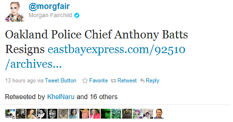 even Morgan Fairchild got it wrong!