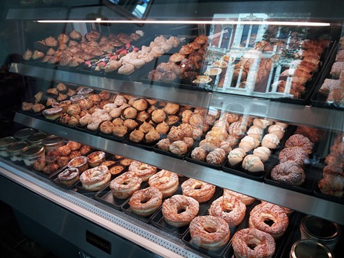 Happier times for the pastry case at Borgo Italia.