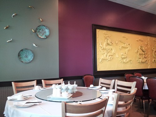 The dining room now looks sleek and modern.
