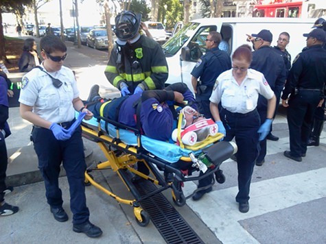 The striking worker was taken to Kaiser Hayward. The striking worker was taken to Kaiser Hayward.