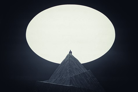 Kanye West performing in Seattle.