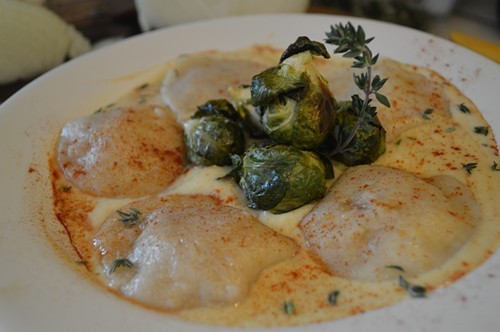 Vegan, gluten-free ravioli