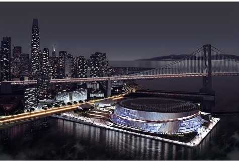 The Warriors proposed SF arena.