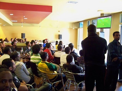 Soccer fans at MLK Cafe (via Facebook) Soccer fans at MLK Cafe (via Facebook)