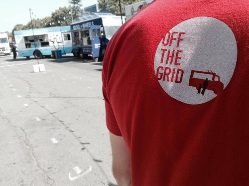 Off the Grids first Oakland site, at the Oakland Museum (via Facebook)