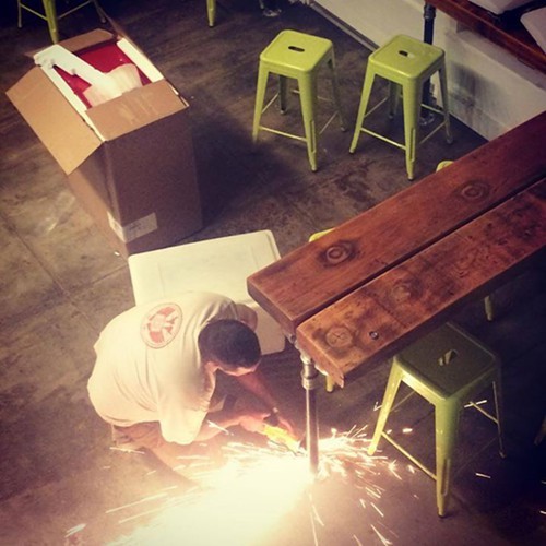 A recent shot of the interior of LIBA Falafels new digs (via Facebook).