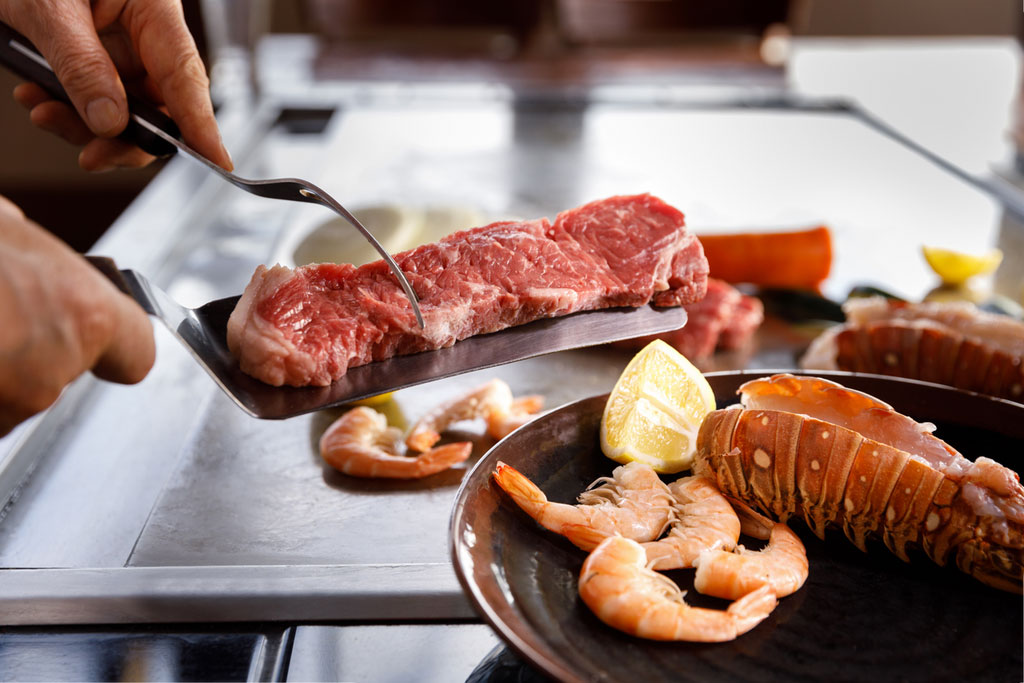 hana japan, surf & turf
